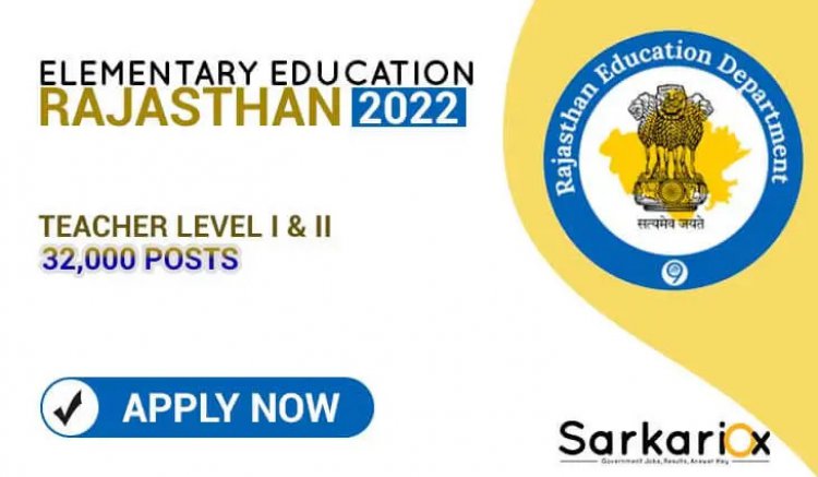 Elementary Education Rajasthan Primary & Upper Primary Teacher Recruitment 2022